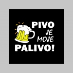 Pivo je moje palivo čierne teplákové kraťasy s tlačeným logom